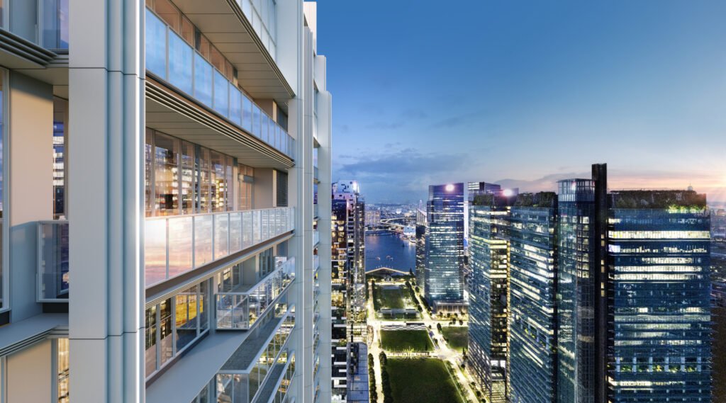 W Residence Marina View Balcony Linear Park Night