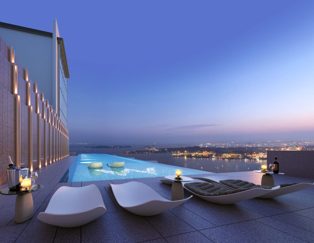 W Residence Marina View Lvl 51 25m infinity edge heated pool