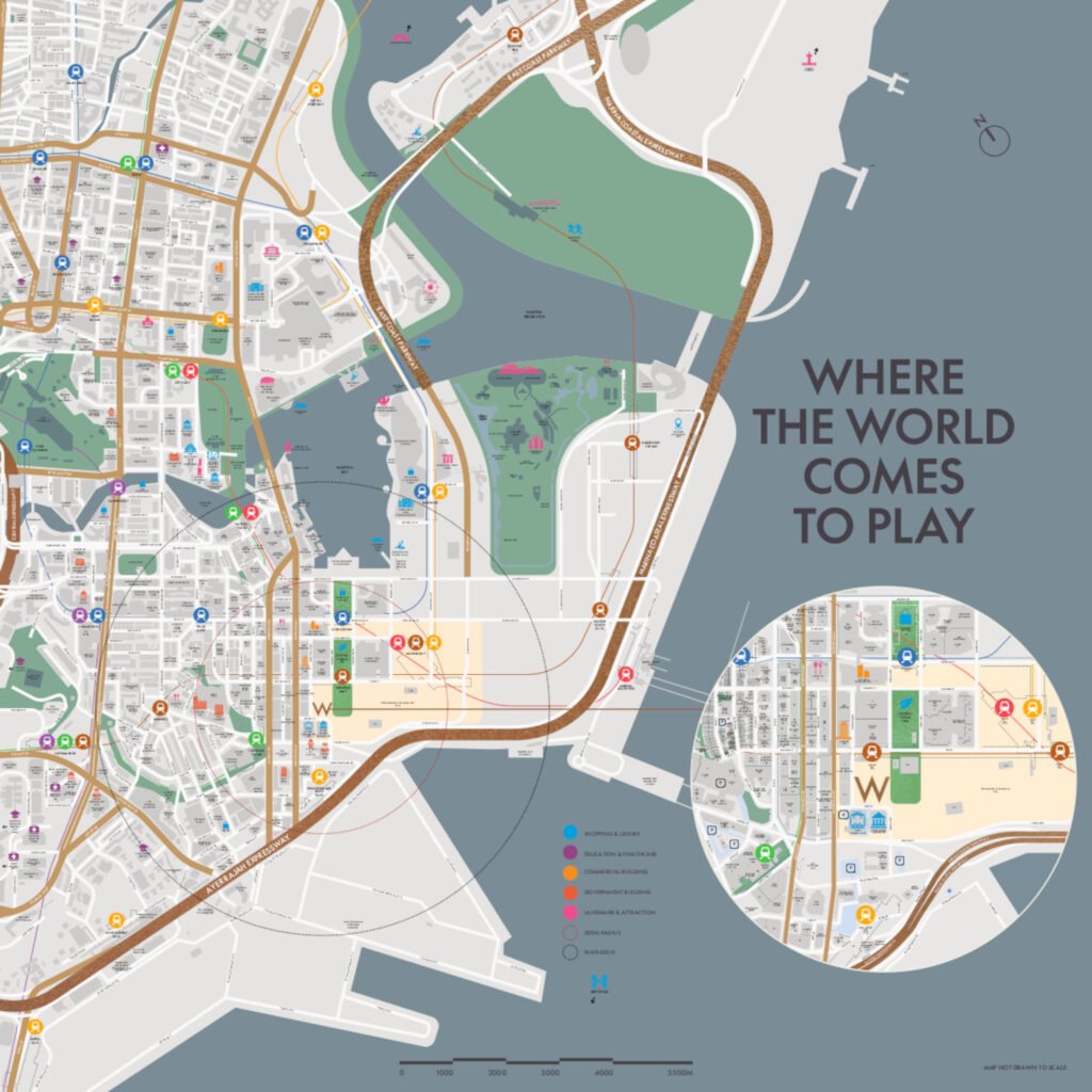 W Residences Marina View Location